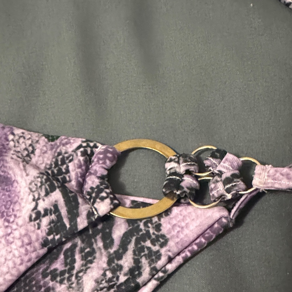 Fashion Nova Lavender Snake Print Bikini - Picture 11 of 11